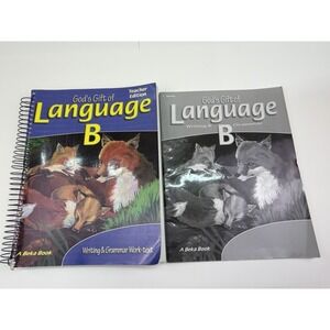 Abeka God's Gift of‎ Language B Teacher Edition & Test Key Book Grade 5